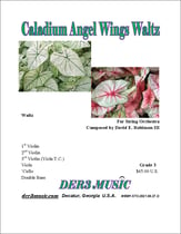 Caladium Angel Wings Waltz Orchestra sheet music cover